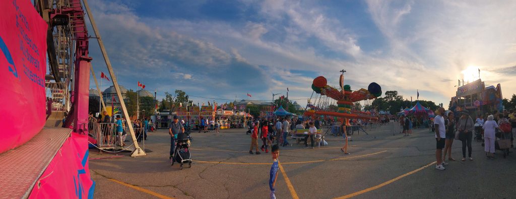 Canadian National Exhibition, Midway at Sunset